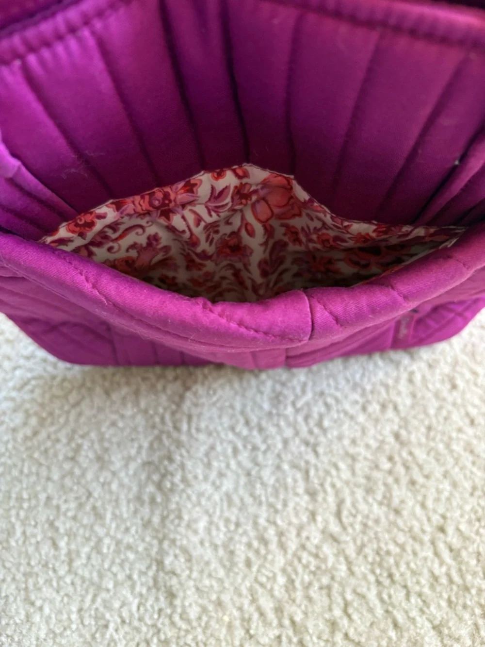 Vera Bradley Small Vera Quilted Tote Bag - Picture 8 of 12